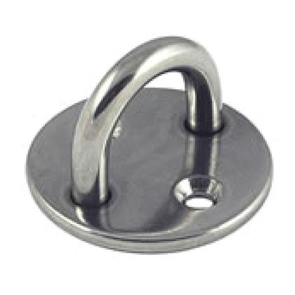 Placa amarre redonda.